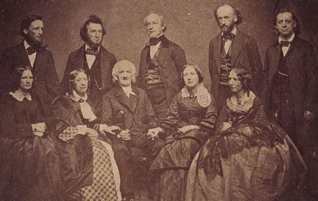 Picture of the Beecher Family, ca 1858-1862.