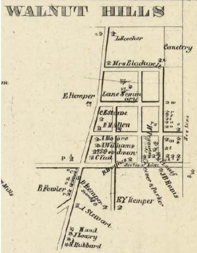 Old map of Hamilton County, Ohio